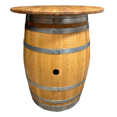 Stehtisch "Weinfass" mit Müllsammler 